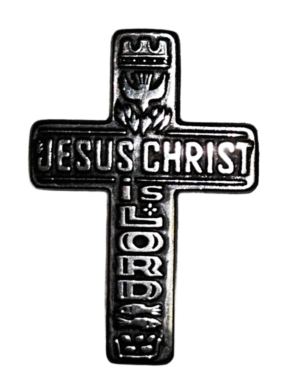 James Avery ~Retired (80’s) Sterling Silver “Jesus Christ is Lord" Pocket Cross